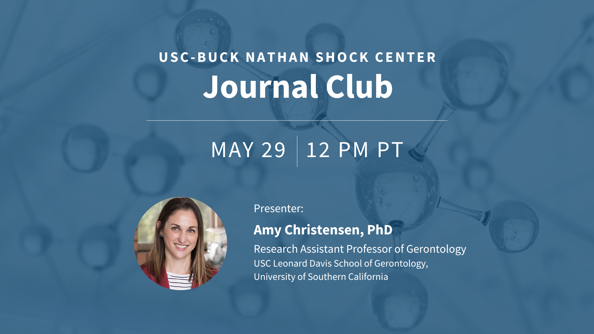 Flyer for May 29 journal club